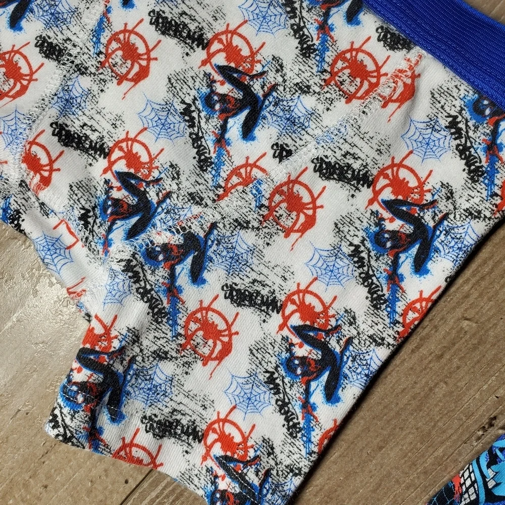 Spiderman Mandalorian Boys Boxer Brief Underwear Bundle 4pc Size 8